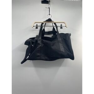 Fabletics Convertible Travel Bag Unisex OS Black Nylon Twill Crossbody Strap